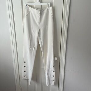 Trina Turk white straight leg trousers. Size 2.